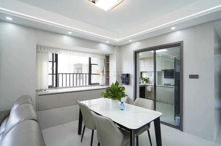 半島1號戶型，客廳+餐廳設(shè)計秘訣，90后都搶著抄作業(yè)